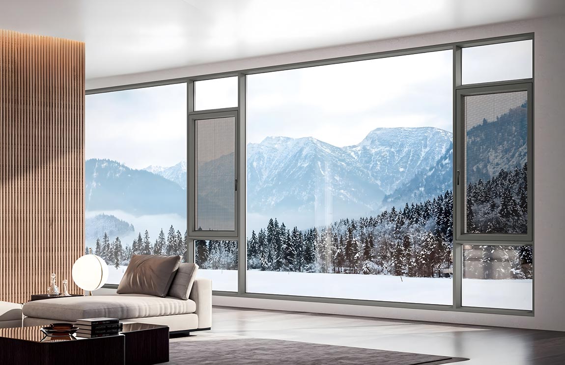 利阁112整框无缝焊接平开窗